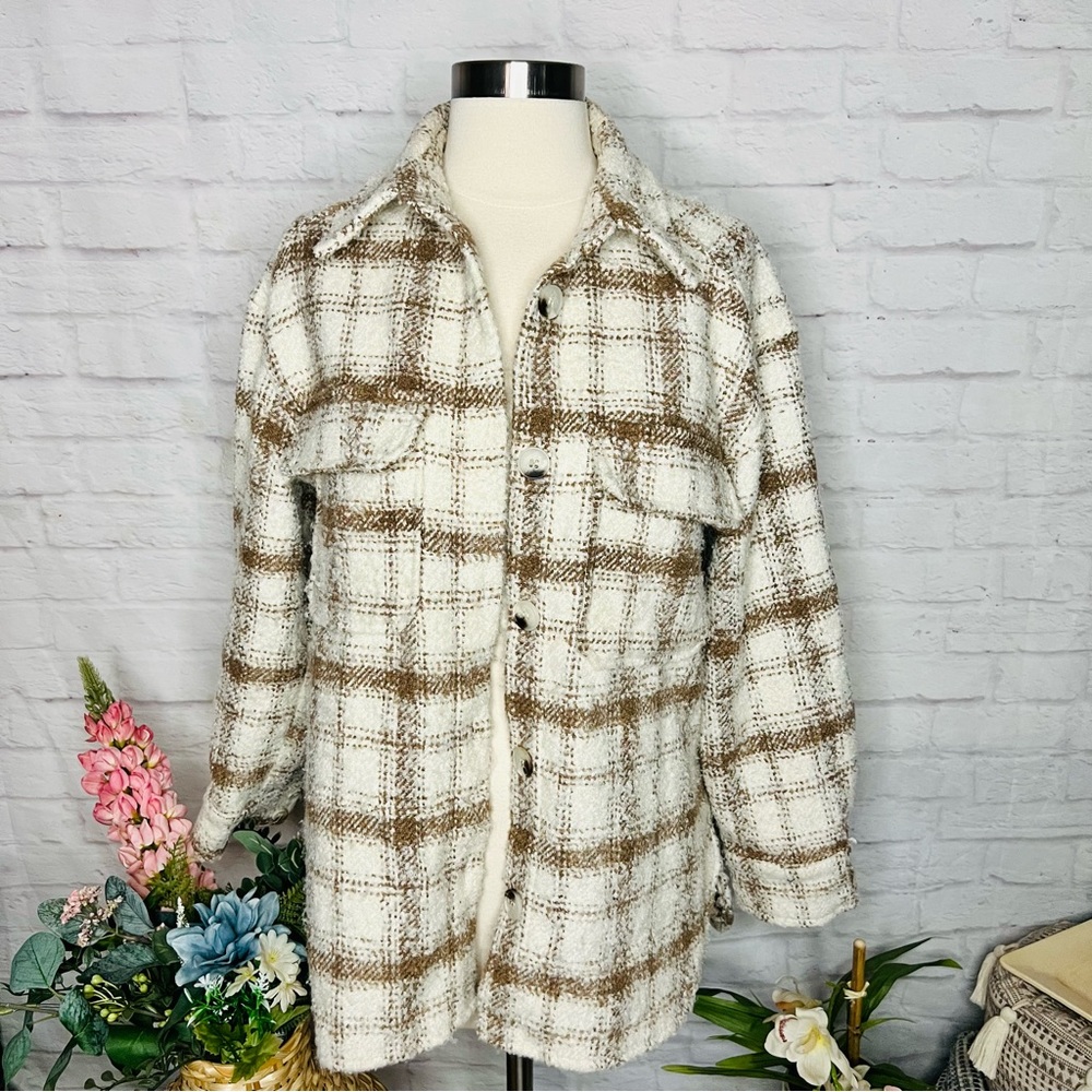 Toffee Plaid Shacket